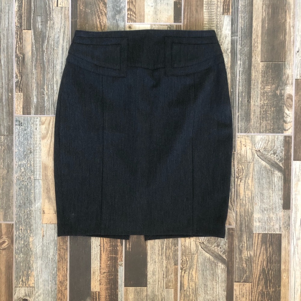 Stretchy Gray Express Pencil Skirt